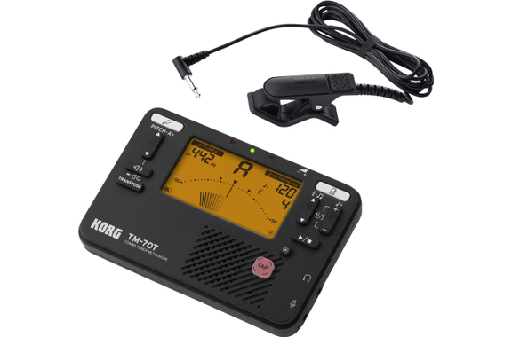 Korg TM-70T Tuner Metronome incl. CM400 Black image 1