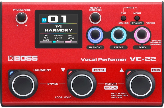 Boss VE-22 Vocal Performer Dispositivo de Efectos image 1