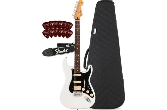 Fender Player II Stratocaster HSS RW Polar White Set image 1