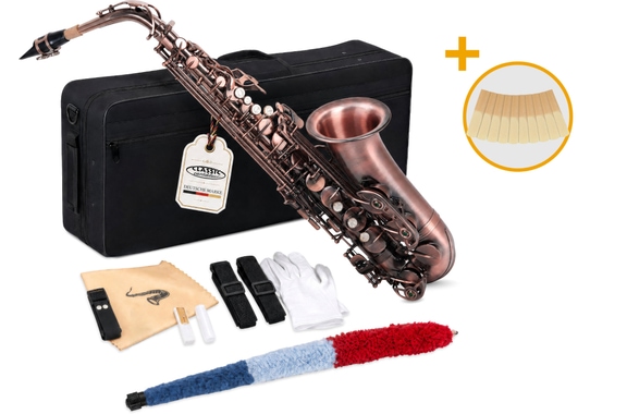 Classic Cantabile Winds AS-450 Antique Red Eb Set de Saxofón Alto image 1