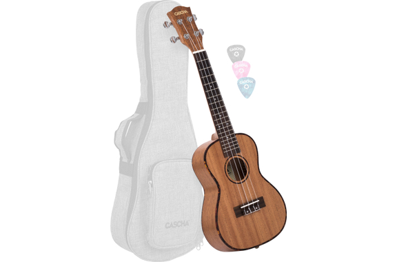 Cascha Premium Konzert Mahagoni Ukulele Set  - unvollständig! image 1