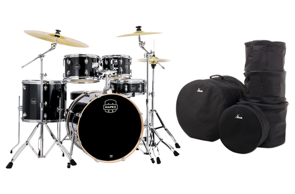 Mapex Venus Stage Drumkit Black Galaxy Sparkle Tas Set image 1