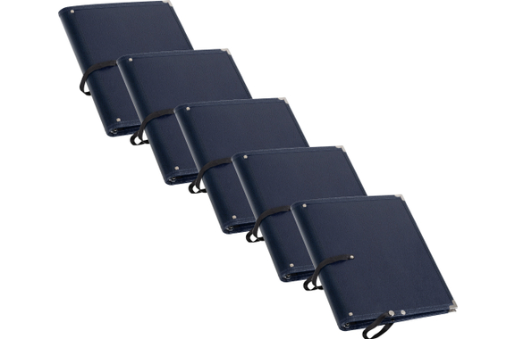 Classic Cantabile Deluxe Music Folder Blue 5-Pack image 1