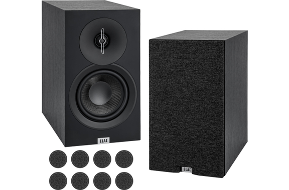 ELAC Debut B5.3 Bookshelf Speakers Black Pair Oehlbach Set image 1