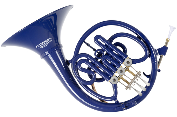 Classic Cantabile WH-30BL MardiBrass Corno Francese in Bb in Plastica Blu image 1