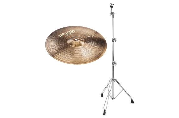 Paiste 900 Series 16" Heavy Crash + rechte Cymbalstand SET image 1
