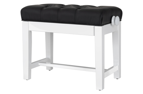Classic Cantabile Banc De Piano Modèle X Blanc Laqué image 1