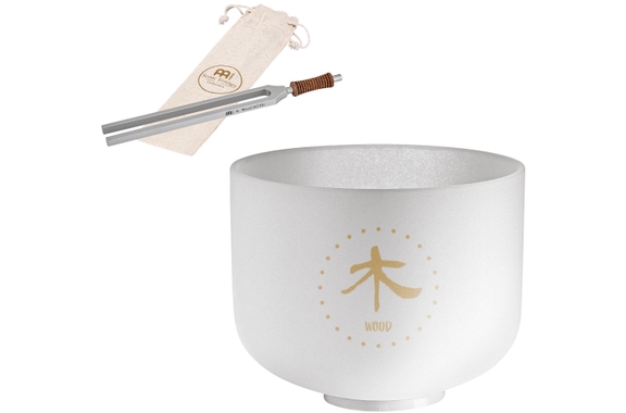 Meinl Sonic Energy 10" TCM Crystal Singing Bowl Holz 324 Hz Stimmgabel Set image 1