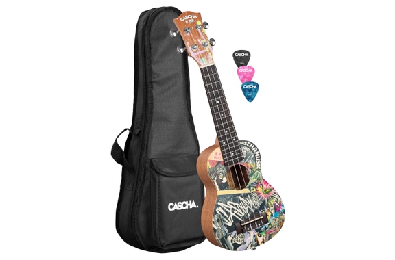 Cascha Art Series Sopraan Ukulele Urban image 1
