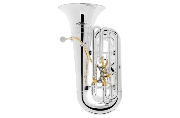 Classic Cantabile KT-20GD MardiBrass Kunststof C-Tuba Zilver image 1