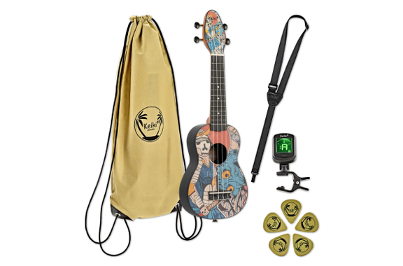 Ortega K2-SR Keiki Sopraan Ukulele Pack "Samurai" image 1