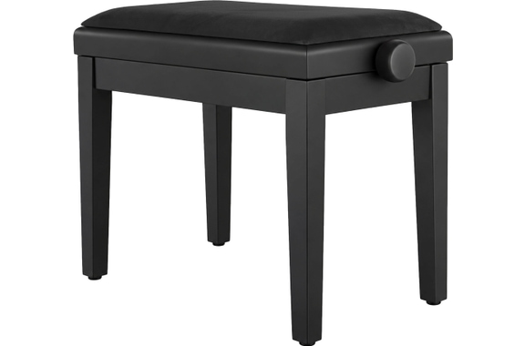 Classic Cantabile Banquette De Piano Modèle A Noir Mat Velours Noir image 1