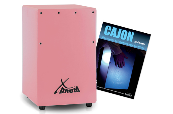 XDrum KC-37PK Cajón Infantil Set Rosa con Escuela image 1