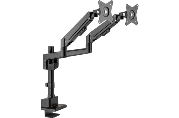 my wall HL 51-2 Support De Bureau Entièrement Articulé Pour 2 Écrans Plats image 1