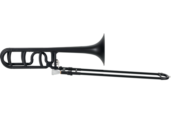 Classic Cantabile MardiBrass Trombón Cuarto de Plástico Bb/F mate negro image 1
