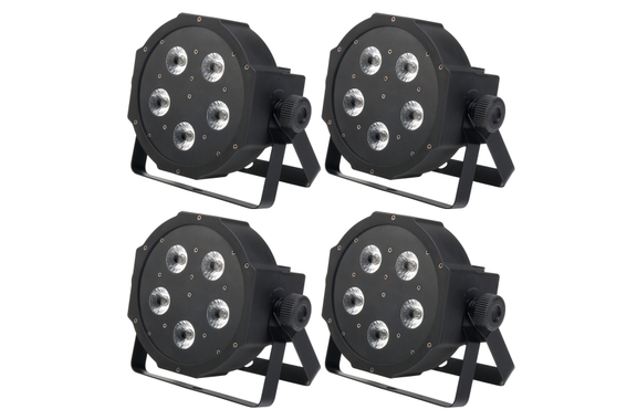 Showlite FLP-5x8W Flatline Panel LED Scheinwerfer RGBW 4x Set image 1