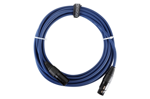 Pronomic Stage DMX3-5 cavo DMX 5m blu con contatti dorati image 1