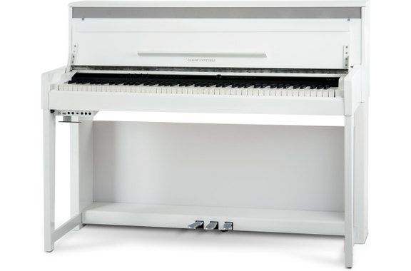 Classic Cantabile UP-1 WH Upright E-Piano Weiß Hochglanz image 1