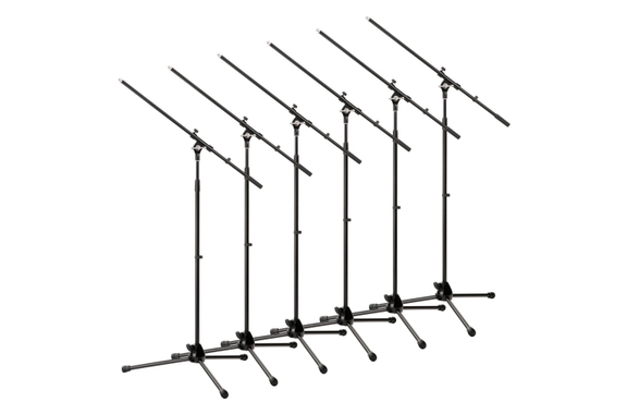 Pronomic MS-15 Pro Microfoonstandaard met Galg 6 x Set image 1