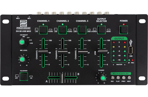 Pronomic DX-50 USB MKII 4-Kanal DJ-Mixer mit Bluetooth  - Retoure (Zustand: sehr gut) image 1