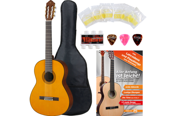 Yamaha CX40 Guitare Classique Set Concert avec Ensemble d’Accessoires image 1