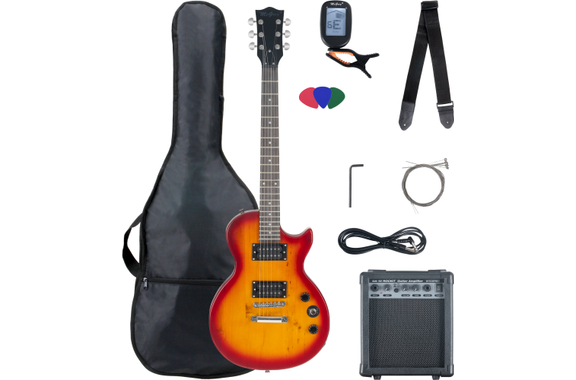 McGrey Rockit E-Gitarre Single Cut-Komplettset Orange Burst image 1