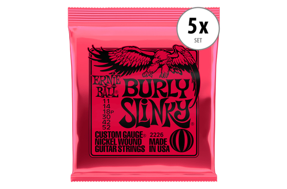 Ernie Ball 2226 Burly Slinky Set da 5 image 1