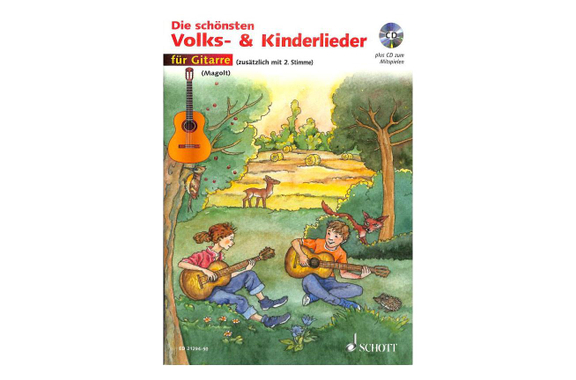 Die schönsten Volks- & Kinderlieder für Gitarre + CD image 1
