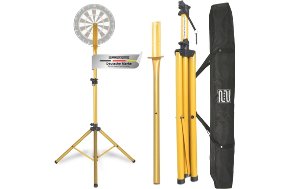 Pronomic DA-45S GD Soporte Para Dianas Dorado Set Incl. Bolsa De Transporte image 1
