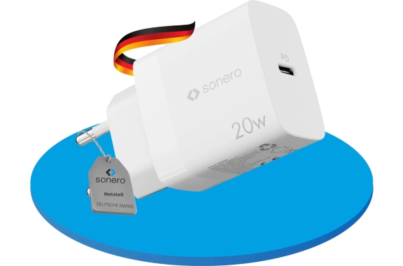 Sonero 20W USB-C PD Charger White image 1