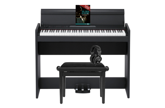 Korg LP-380U BK Digitalpiano Zwart Home Set image 1