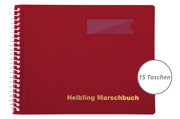 Helbling BMR15 Marschbuch rot 15 Taschen image 1
