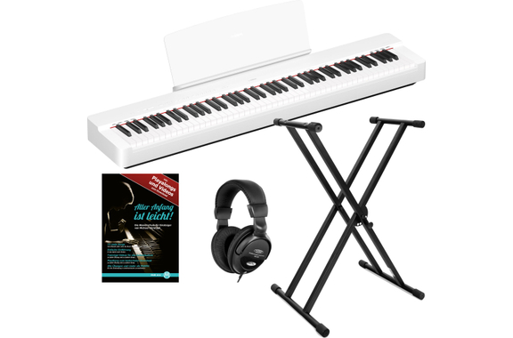 Yamaha P-225WH Stagepiano Set Bianco image 1