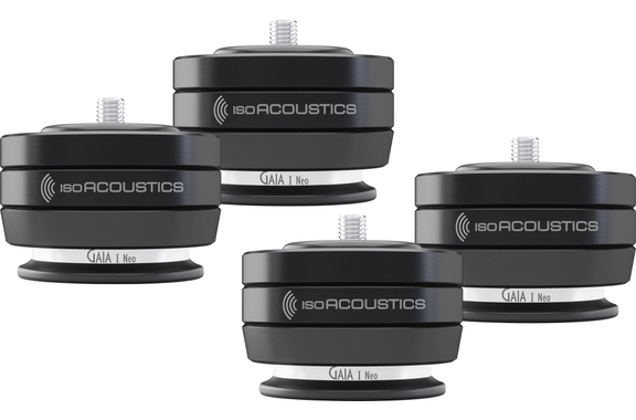 IsoAcoustics Gaia 3 Neo Black Desacopladores para Altavoces Set de 4 image 1
