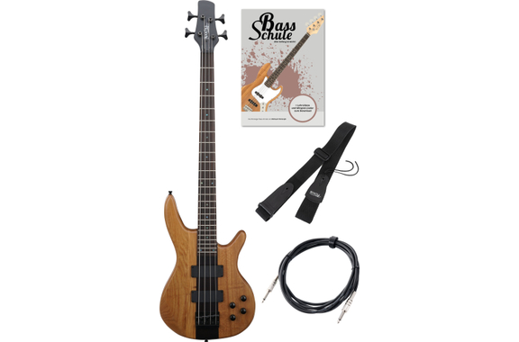 Rocktile Pro LB104-N LowBone E-Bass Natural Set image 1