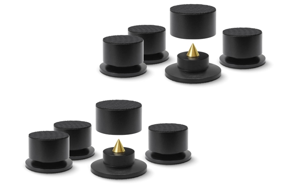 Dynavox BA-4 Highend-Absorbers Set Van 8 Zwart image 1