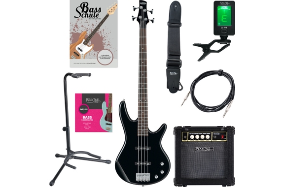 Ibanez GSR180-BK E-Bass Black Starter Set image 1