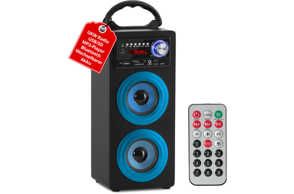 McGrey BS-20 Beachside Bluetooth Altavoz Azul image 1
