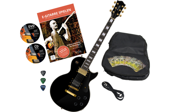 Rocktile Pro L-200BK Deluxe Guitare Électrique Black Set image 1
