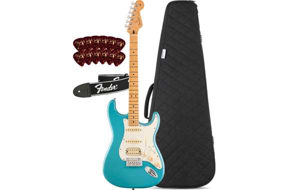 Fender Player II Stratocaster HSS MN Aquatone Blue Set image 1