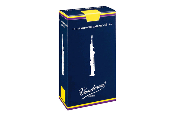 Vandoren Classic Bleu Anches Saxophone Soprano (2,5) Pack de 10 image 1
