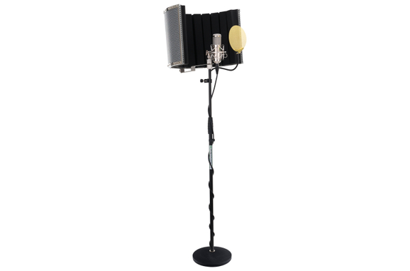 Pronomic CM-100S Grootmembraanmicrofoon Compleet Set incl. Statief, Popscherm goud, Micscreen & Kabel image 1