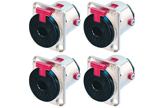 Neutrik NJ3FP6C Inbouwjack 6,3 mm Stereo Vergrendelbaar 4-Pack image 1