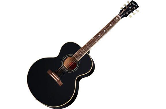 Epiphone J-180 LS Ebony image 1