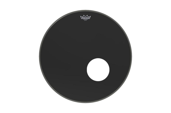 Remo 20" Powerstroke P3 Ebony Bass Drum Reso image 1