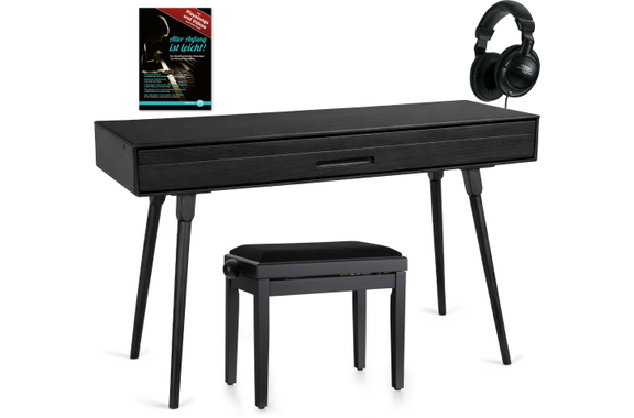 Classic Cantabile DP-730 SM Digitalpiano Zwart Mat Deluxe Set image 1