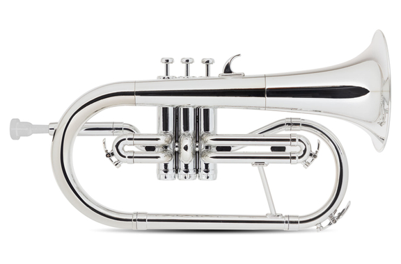Classic Cantabile KFL-30SR MardiBrass Plastic Bb Flügelhorn Silver image 1