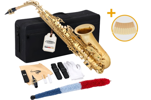 Classic Cantabile Winds AS-450 Saxofón Alto en Eb Set image 1