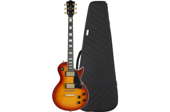 Rocktile Pro L-200OHB E-Gitarre Orange Honey Burst Gigbag Set image 1