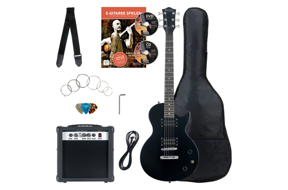 Rocktile Banger's Pack Single Cut E-Gitarren Set, 7-teilig Black image 1